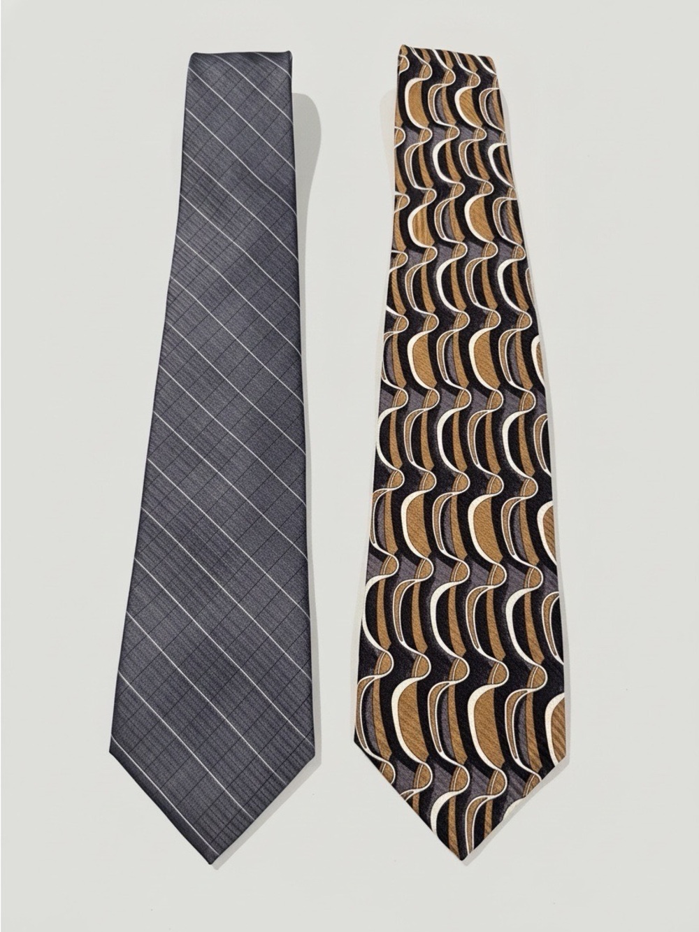 Vintage Calvin Klein & Cellini 100% Silk Neckties, Classic Men’s Dress